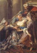 Jean-Francois De Troy Esther Fainting before Ahasuerus (mk05) china oil painting reproduction